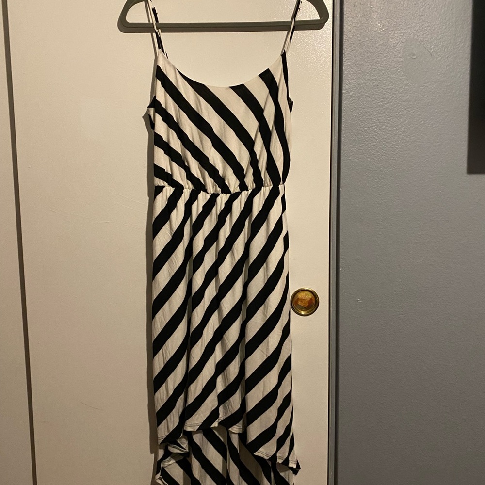 Charlotte Russe Black and White Sleeveless Sundress